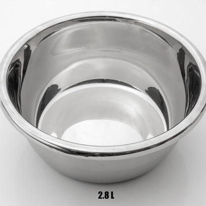 Set de 3 Mixing Bowl de Acero Inoxidable | Tazones Reforzados para Cocina Duraderos y Multiusos