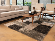 Tapete cuadros grises Missouri 160 cm x 225 cm