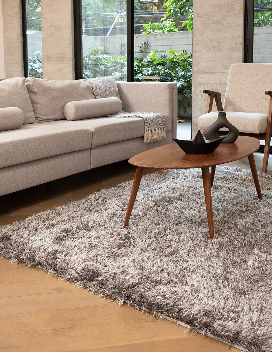 Tapete de sala Sena Plateado 160 cm x 225 cm