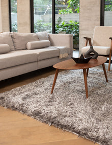 Tapete de sala Sena Plateado 160 cm x 225 cm