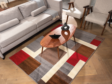 160x220cm Alfombra Moderna Tapete Decorativo Gris COSTA GEO