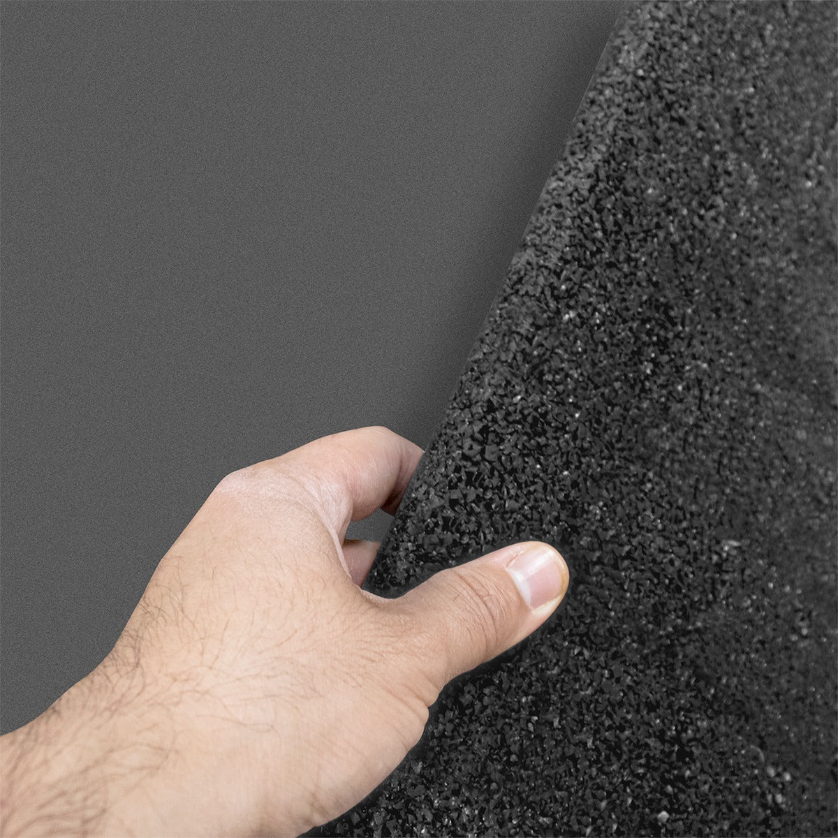 Piso para Gimnasio Negro Solido 15 mm – Ultra Rudo