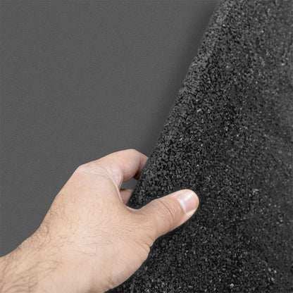 Piso para Gimnasio Negro Solido 15 mm – Ultra Rudo