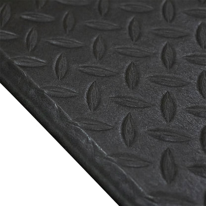 Tapete Antifatiga de Celda Cerrada 9.5mm | Rollo Industrial Negro/Amarillo | Máximo Ahorro de Energía