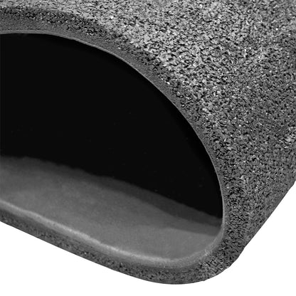 Piso para Gimnasio Negro Solido 15 mm – Ultra Rudo