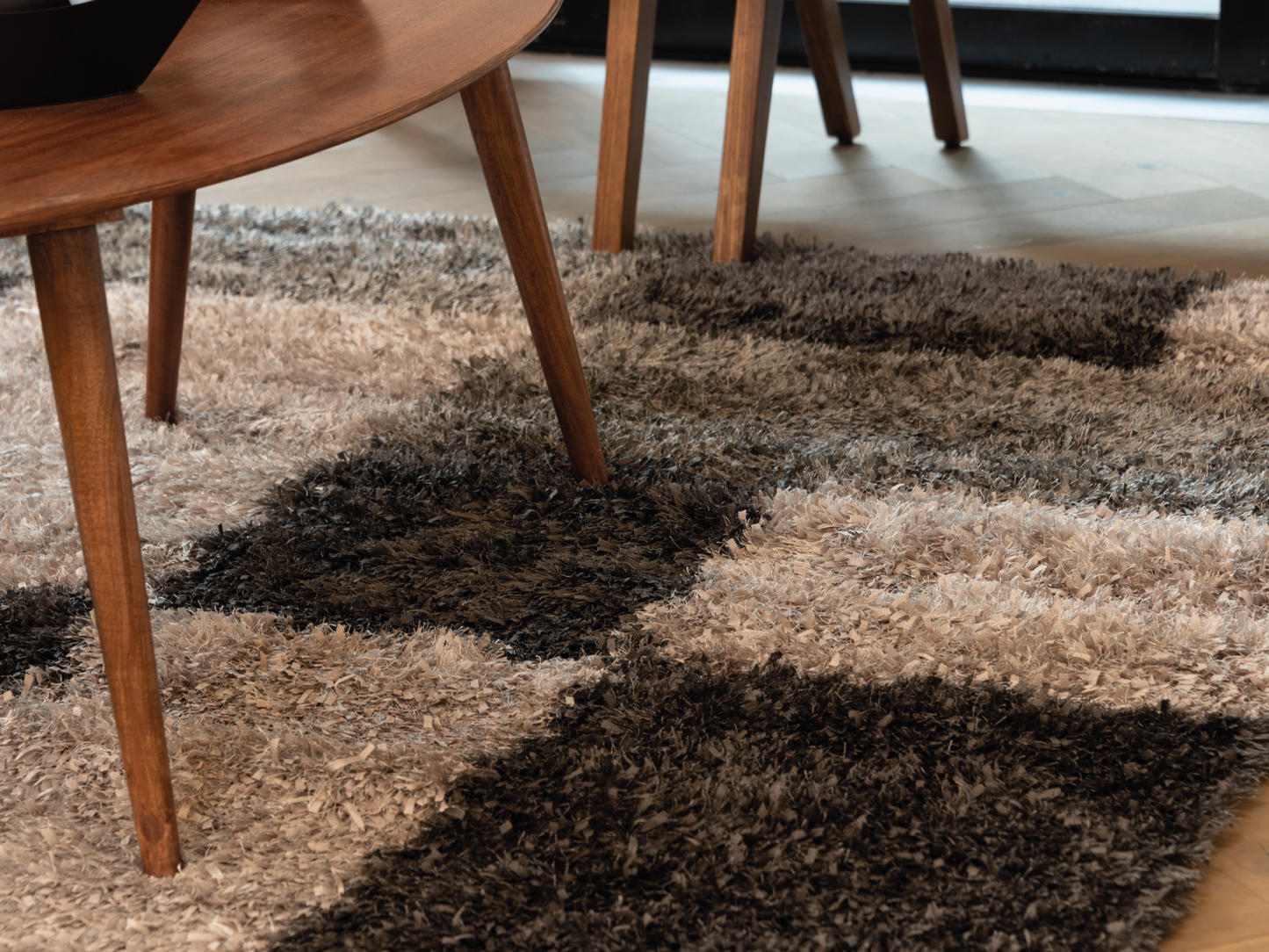 Tapete cuadros grises Missouri 160 cm x 225 cm