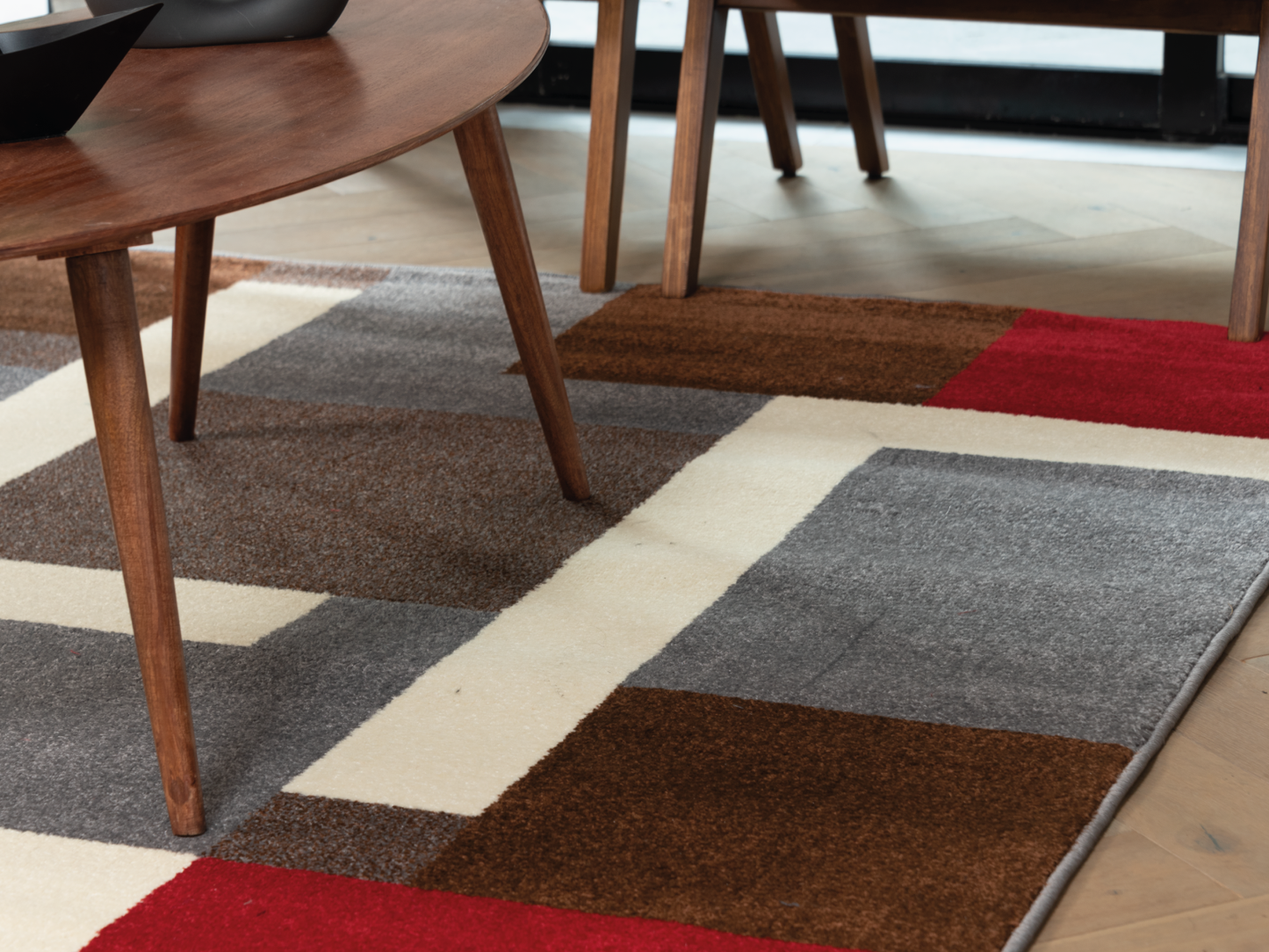 160x220cm Alfombra Moderna Tapete Decorativo Gris COSTA GEO