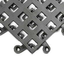 Tapete Modular Ergodeck Gris con Orificios 22mm | Drenaje Rápido y Antifatiga para Áreas Húmedas