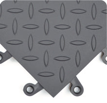 ErgoDeck Max Modular Gris 22mm | Antifatiga de Nitrilo para Alto Tránsito | Acabado Diamantado