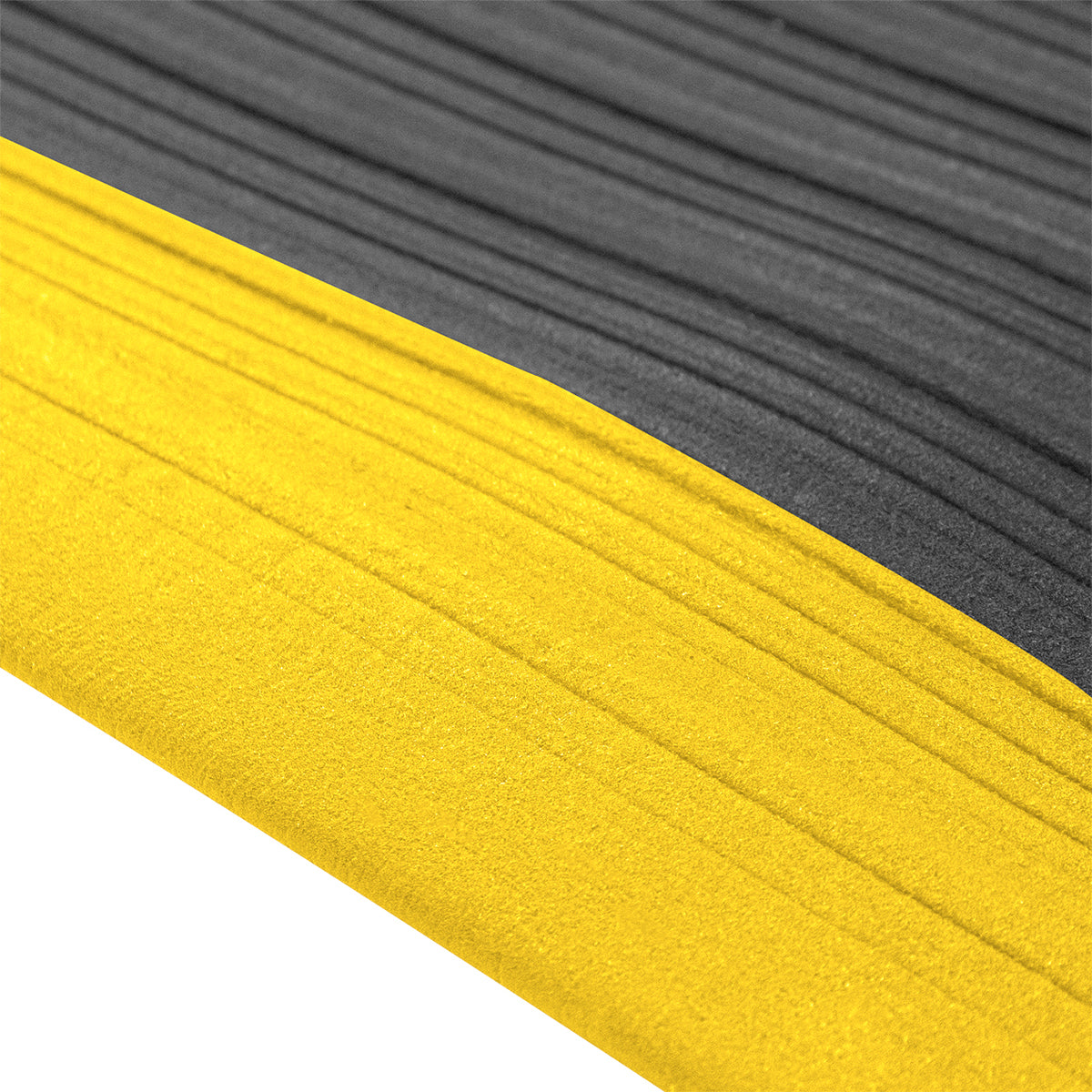 Rollo Tapete Antifatiga Safety Sponge Negro/Amarillo | Ergonomía y Seguridad en Pasillos Largos