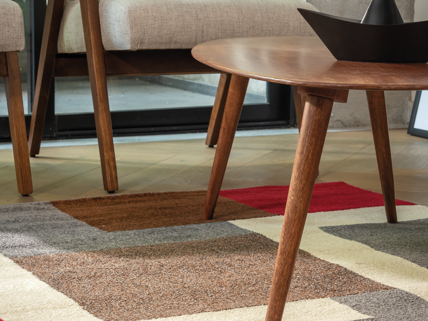 160x220cm Alfombra Moderna Tapete Decorativo Gris COSTA GEO