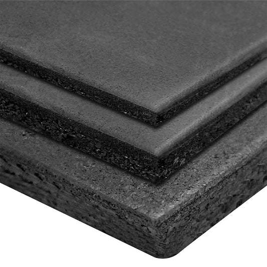 Piso para Gimnasio Negro Solido 15 mm – Ultra Rudo