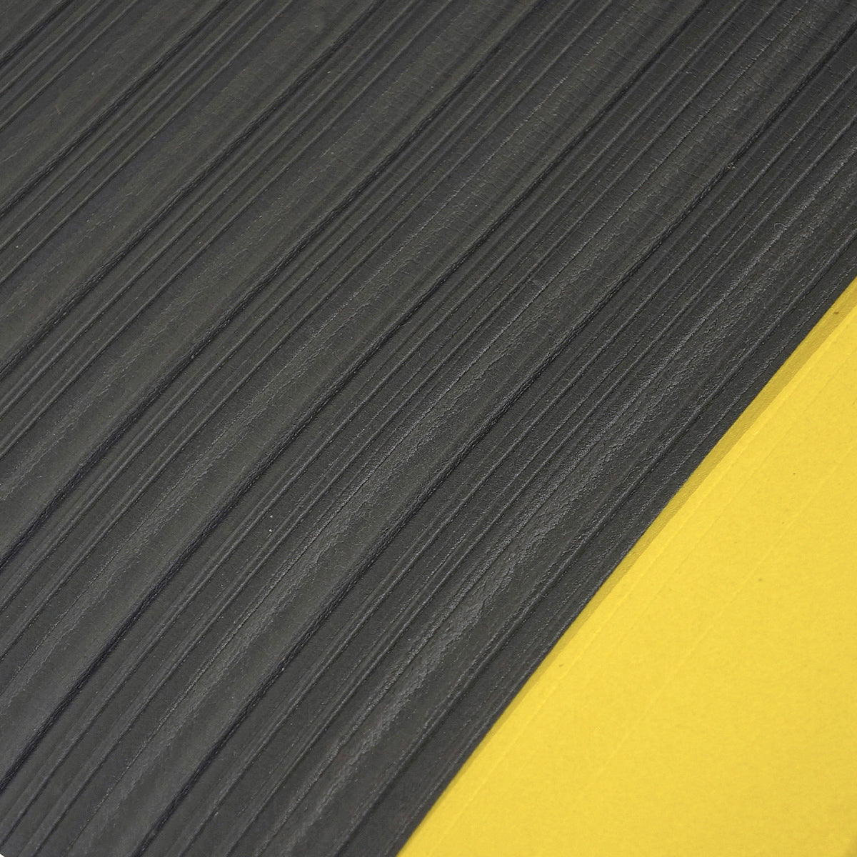 Rollo Tapete Antifatiga Safety Sponge Negro/Amarillo | Ergonomía y Seguridad en Pasillos Largos