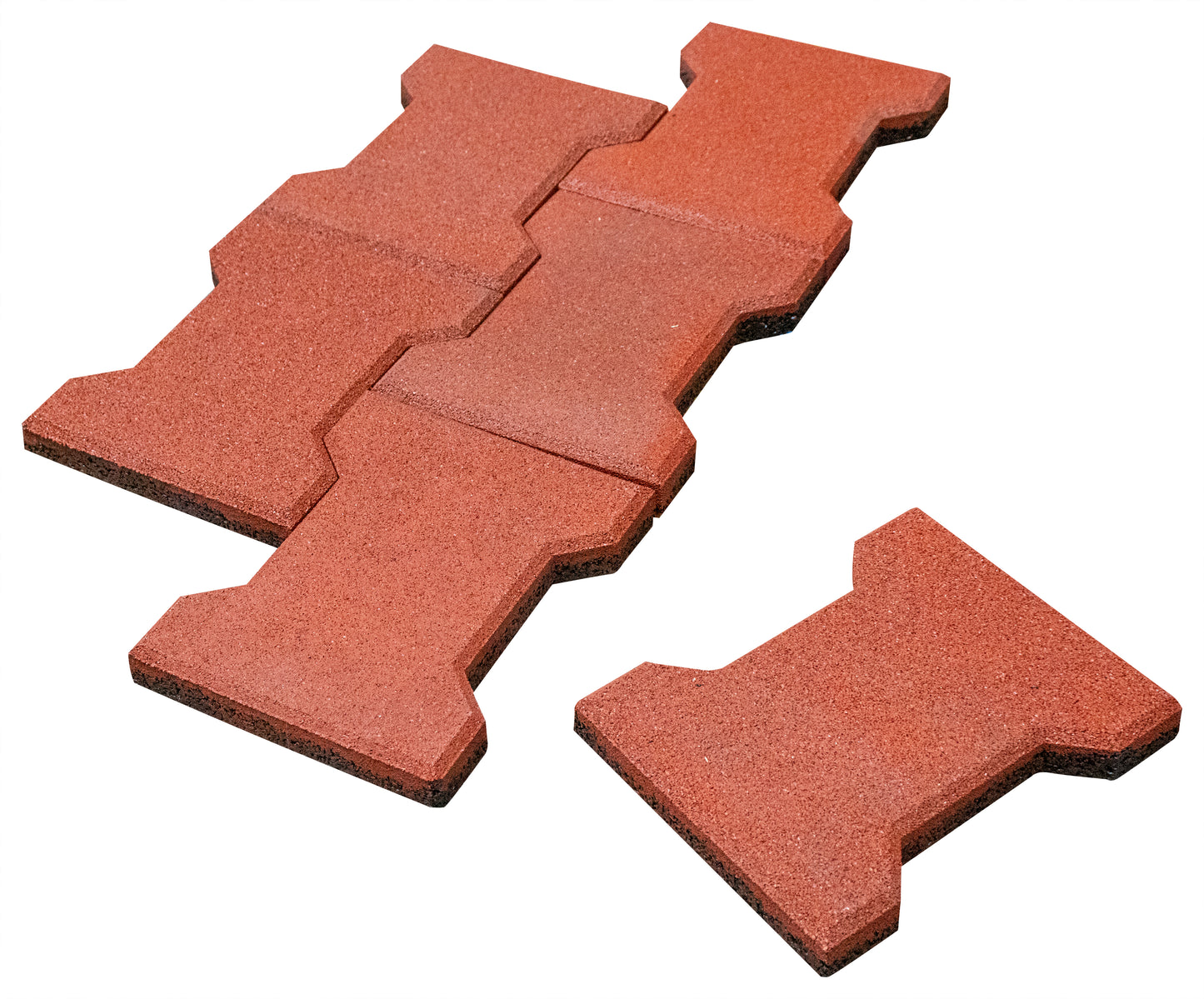 Adoquín de Hule Reciclado 25mm | Piso Antiderrapante Terracota para Caballerizas y Establos