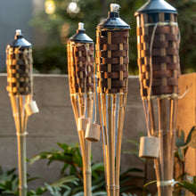 Antorcha de Bambú 150 cm 2 Pack | Decoración Exterior y Jardín con Estilo Tropical