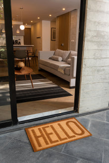 Tapete de entrada Coco Hello 40cm x 60 cm