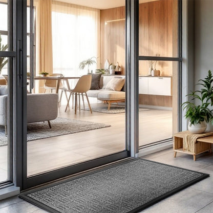 Tapete de entrada Crossroad Gris 45 cm x 75 cm