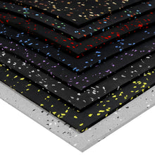 Piso gimnasio de caucho chispas de color