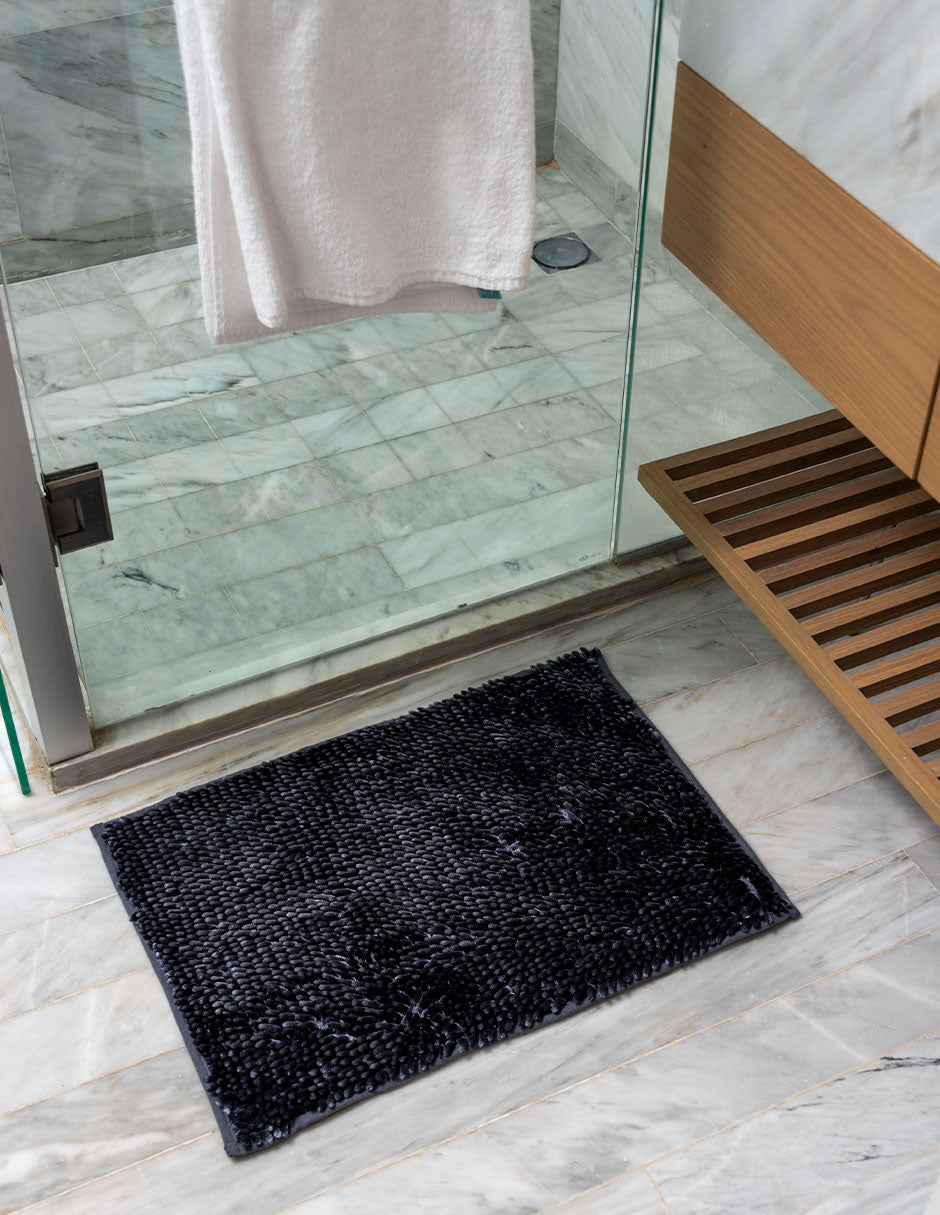 Tapete Chenille Vintage Gris carbon 40 cm x 60cm