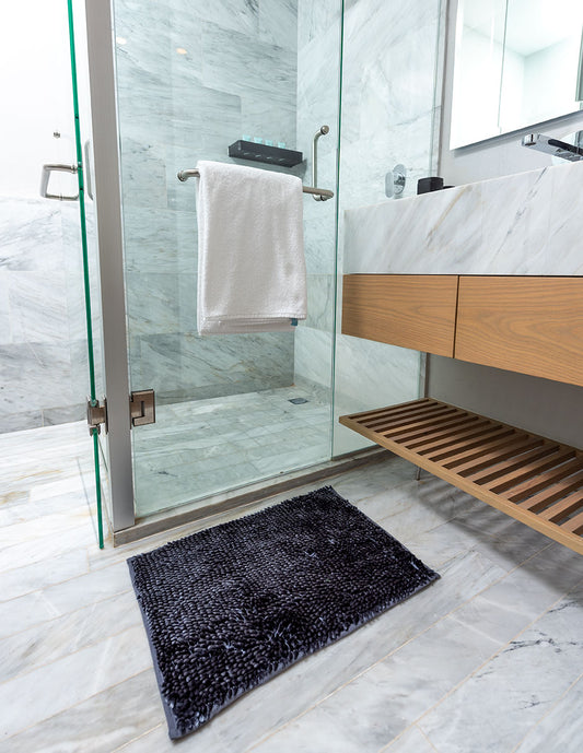 Tapete Chenille Vintage Gris carbon 40 cm x 60cm