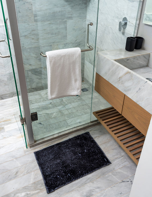 Tapete Chenille Vintage Gris carbon 40 cm x 60cm