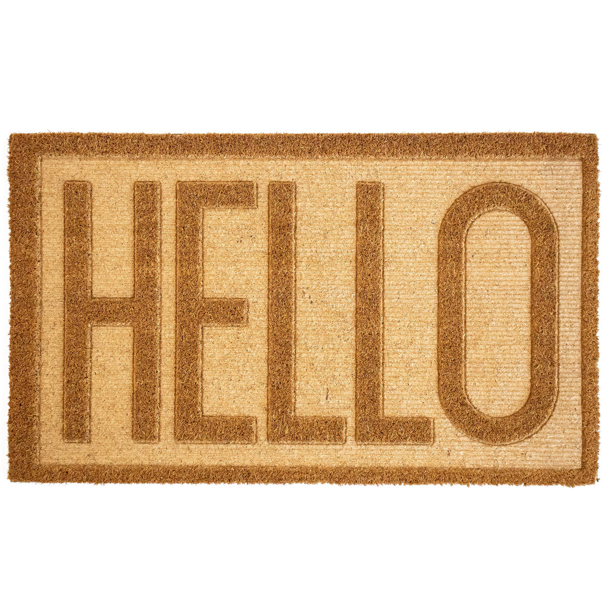 Tapete de entrada Coco Hello 40cm x 60 cm