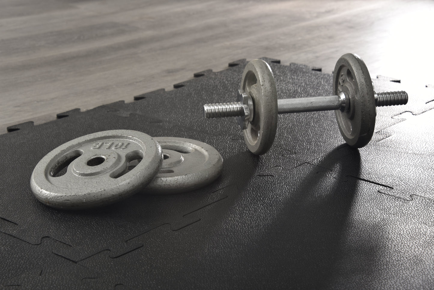 Piso gimnasio de caucho Modular Fitness Mat plus