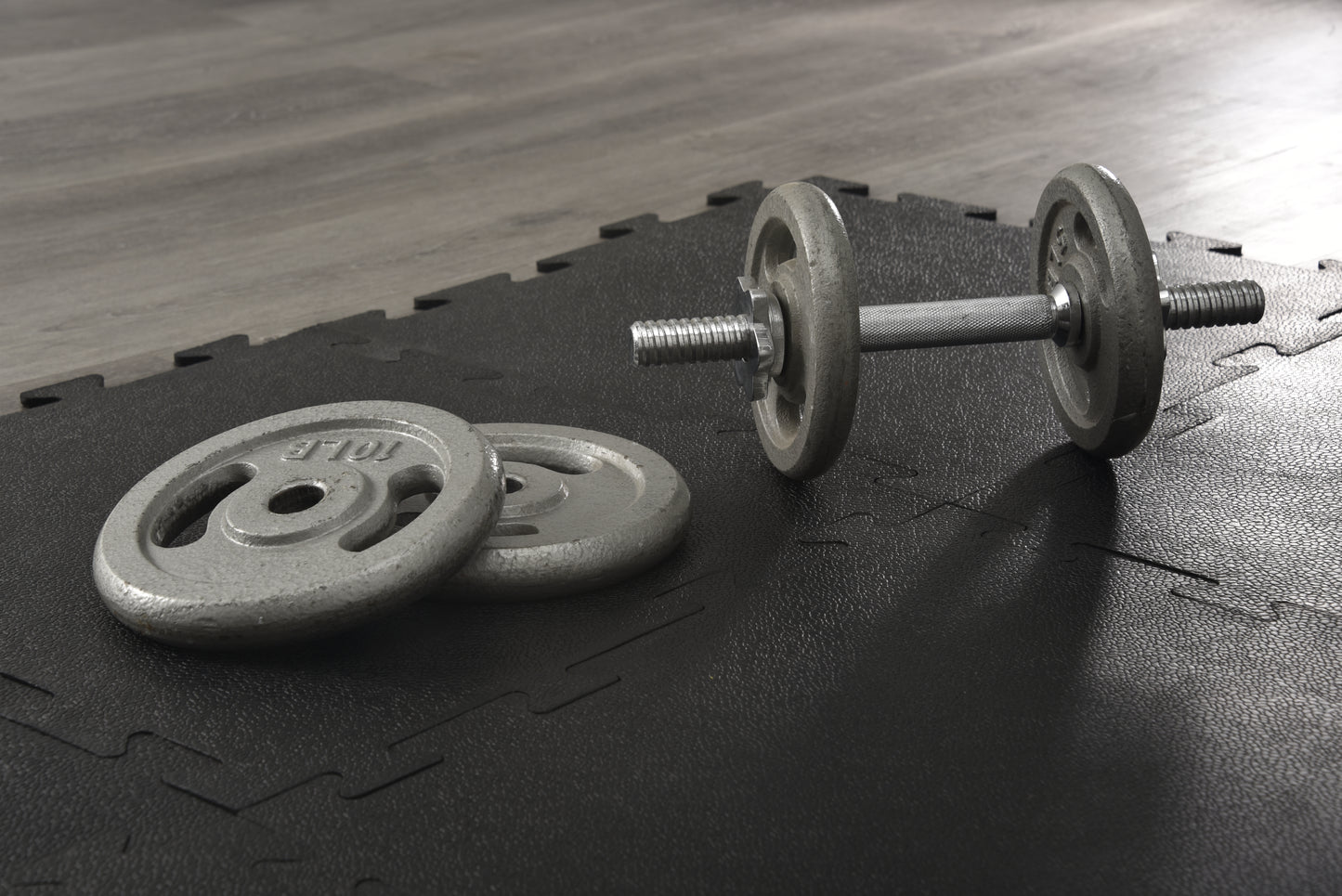 Piso gimnasio de caucho Modular Fitness Mat plus