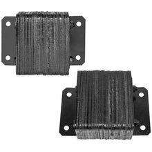 Tope Laminado de Andén 25cm x 30cm Pack 2 piezas | Hule Reciclado de Llanta con Placa de Acero | Económico y Durable