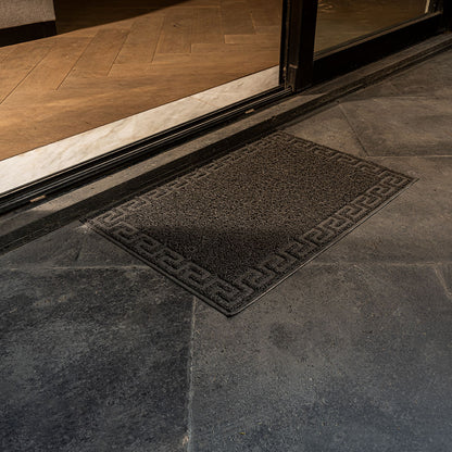 Tapete de entrada Rizo Greek Tap Gris 40 x 60 cm