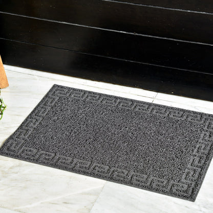 Tapete de entrada Rizo Greek Tap Gris 40 x 60 cm