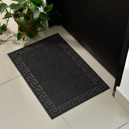 Tapete de entrada Rizo Greek Tap Gris 40 x 60 cm