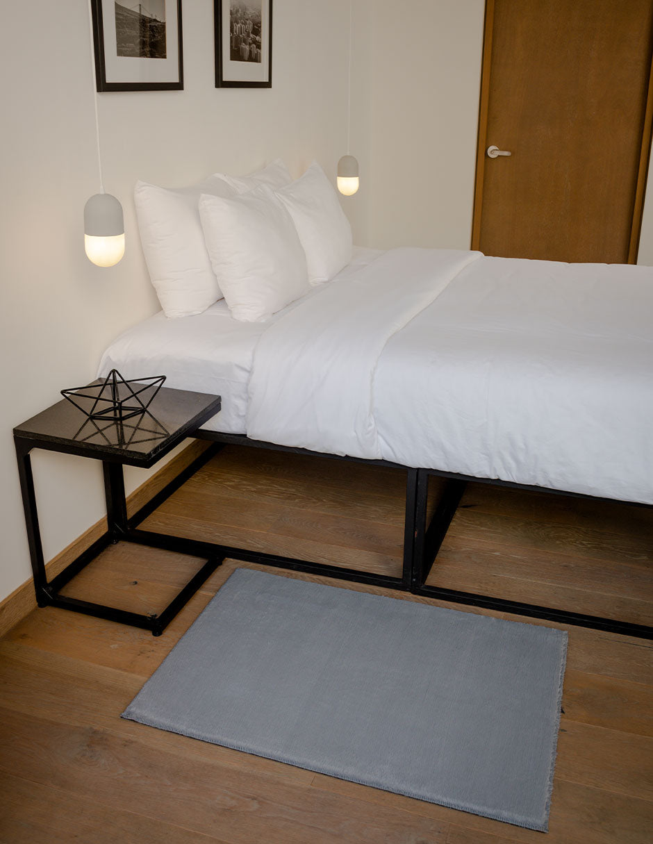 Tapete pie de cama Heaven Gris 70 cm x 100 cm