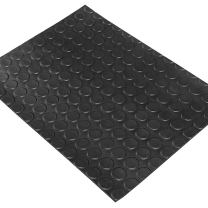 Hule Pasillo Círculos Antideslizante | Económico, Alta Resistencia y Exterior | Venta en Rollo