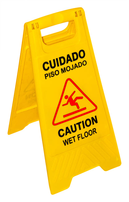 Señalamiento Letrero Piso Mojado | Preventivo, Plegable y Resistente para Seguridad
