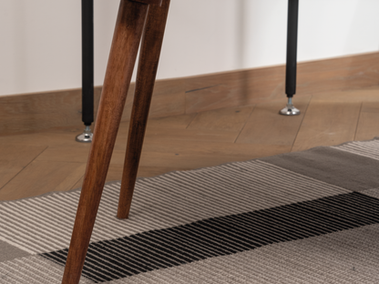 Tapete de sala gris LT-20 120 cm x 160 cm