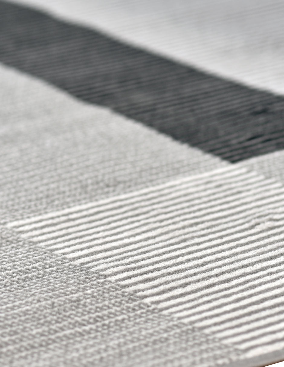 Tapete de sala gris LT-20 120 cm x 160 cm