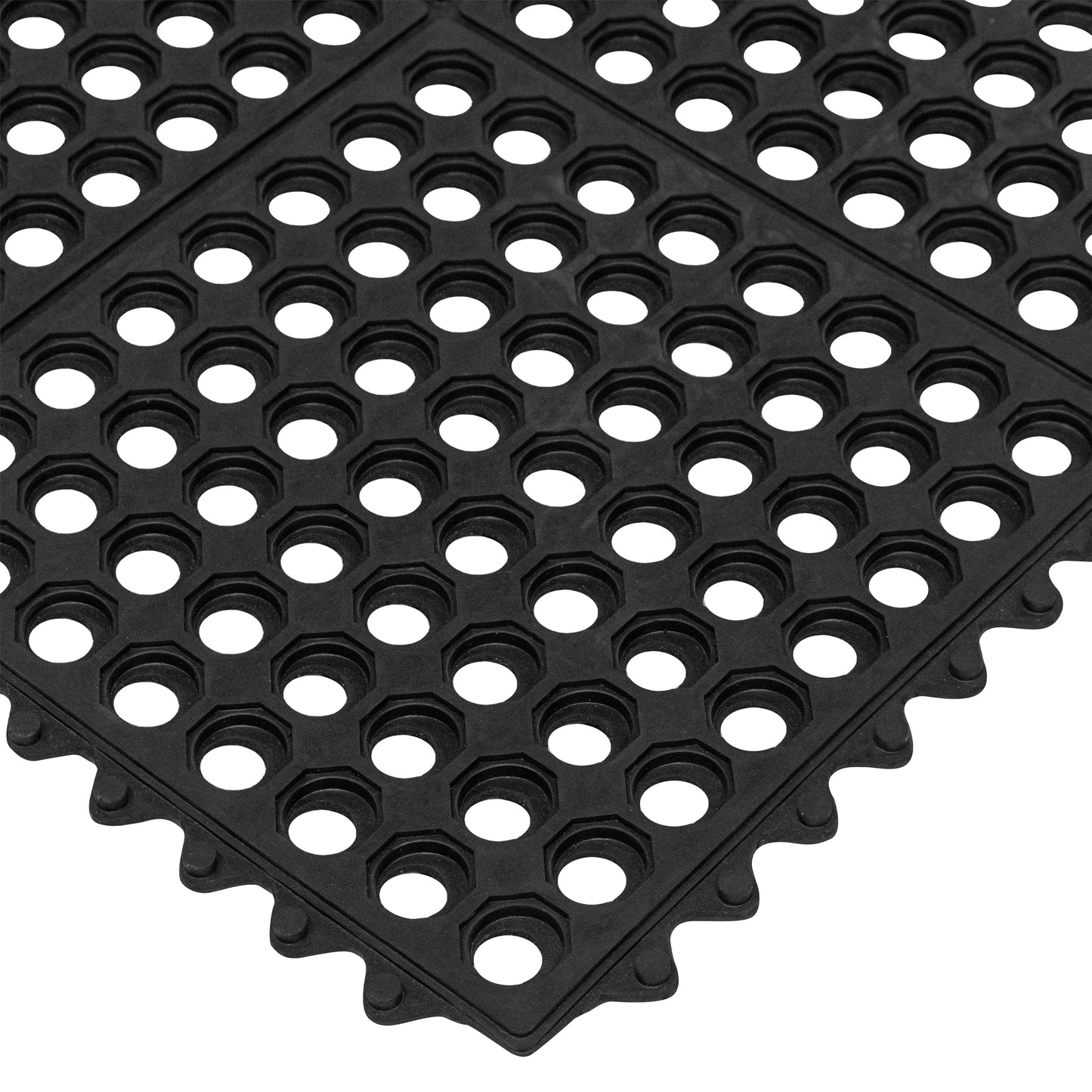 Tapete Antifatiga Modular Classic con Orificios | Hule Drenante y Confort Industrial