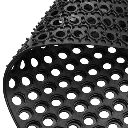 Tapete Antifatiga Modular Classic con Orificios | Hule Drenante y Confort Industrial