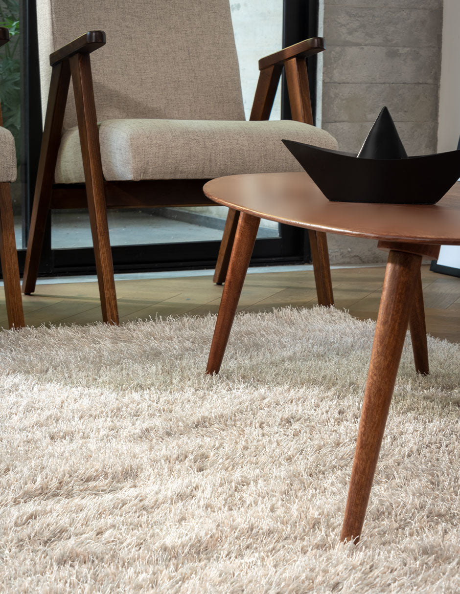 Tapete de sala beige Ness 160 cm x 225 cm