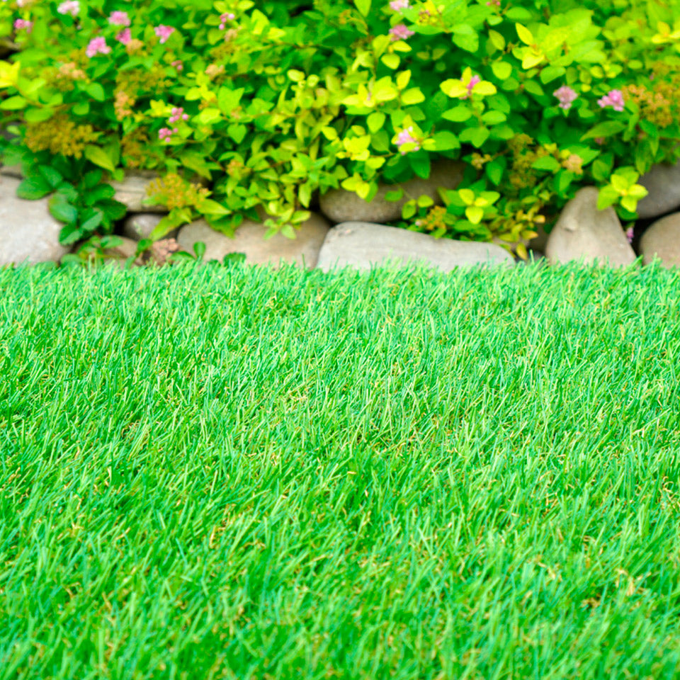 Pasto Artificial Denali 20 mm | Uso Decorativo, Textura Verde/Café y Realismo Extremo