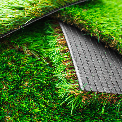 Pasto Artificial Denali 20 mm | Uso Decorativo, Textura Verde/Café y Realismo Extremo