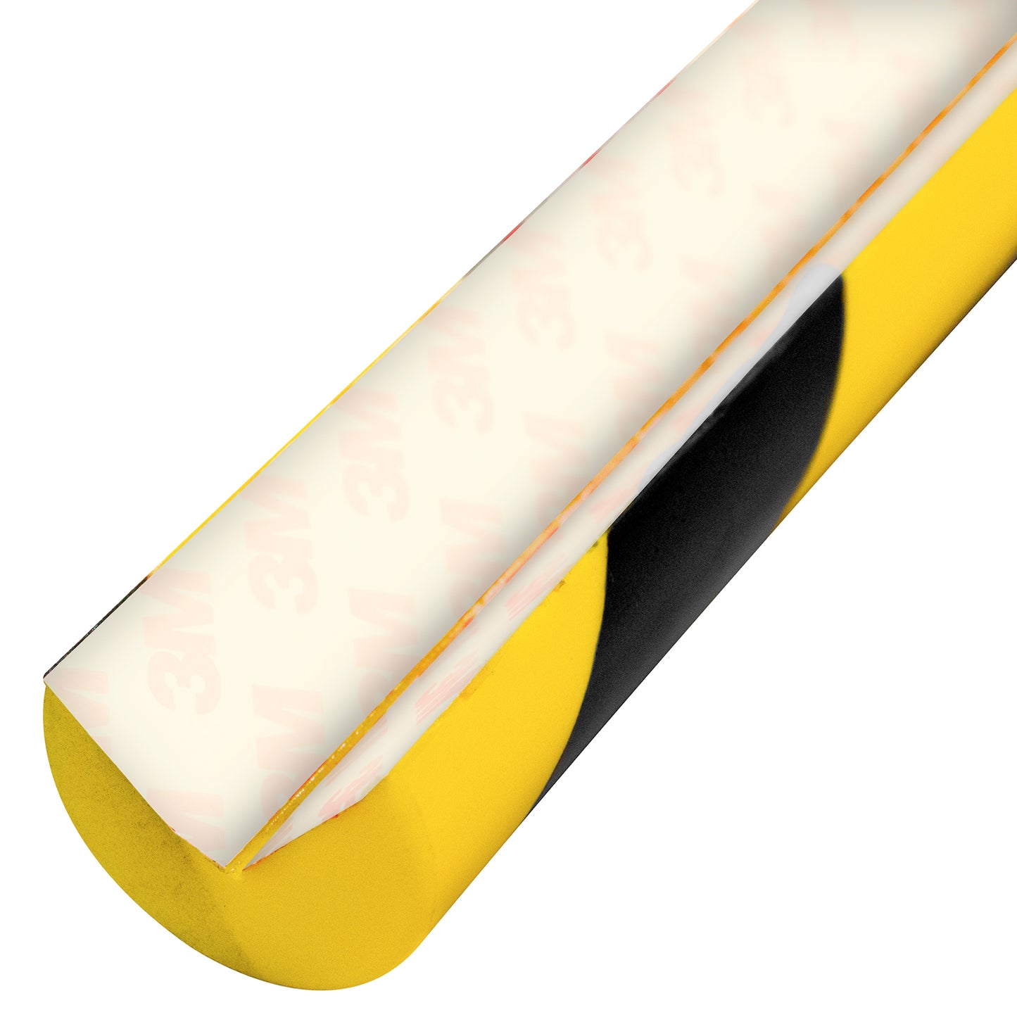 Protector Esquinero Industrial Poliuretano 100cm | Absorción de Impacto, Adhesivo Acrílico y Franjas de Advertencia