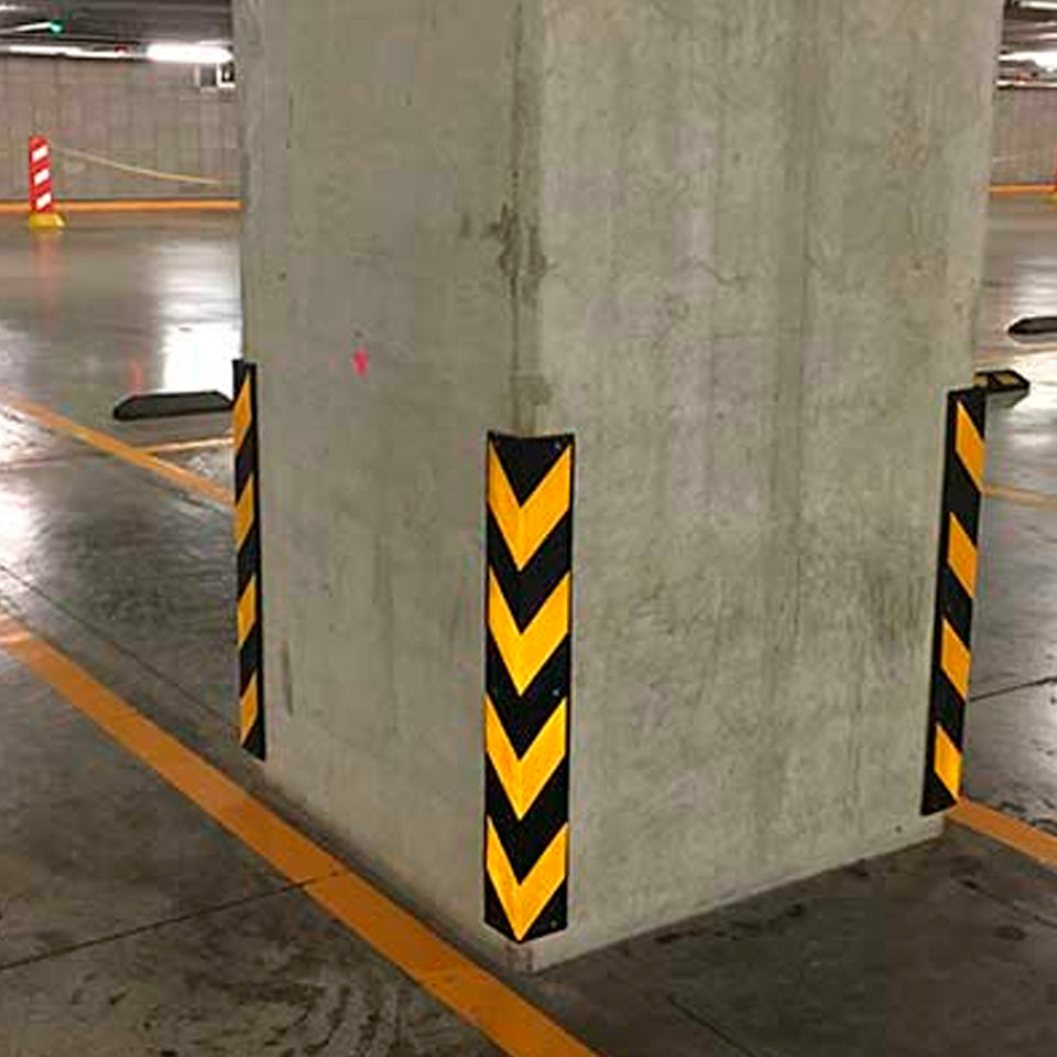 Protector Esquinero de Hule para Columnas de Estacionamiento Pack 2 piezas | Caucho Moldeado, Alta Resistencia al Impacto (Copia)