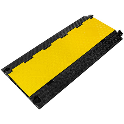 Protector de Cable Rampa Heavy Duty 5 Canales | Polietileno, Carga 12,000 kg y Tapa de Alta Resistencia