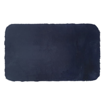 Tapete Pie de cama Rabbit Fur premium azul 60 cm x 100 cm