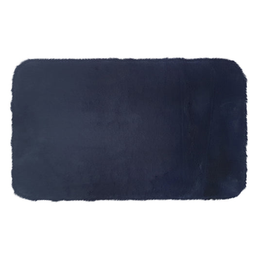 Tapete Pie de cama Rabbit Fur premium azul 60 cm x 100 cm