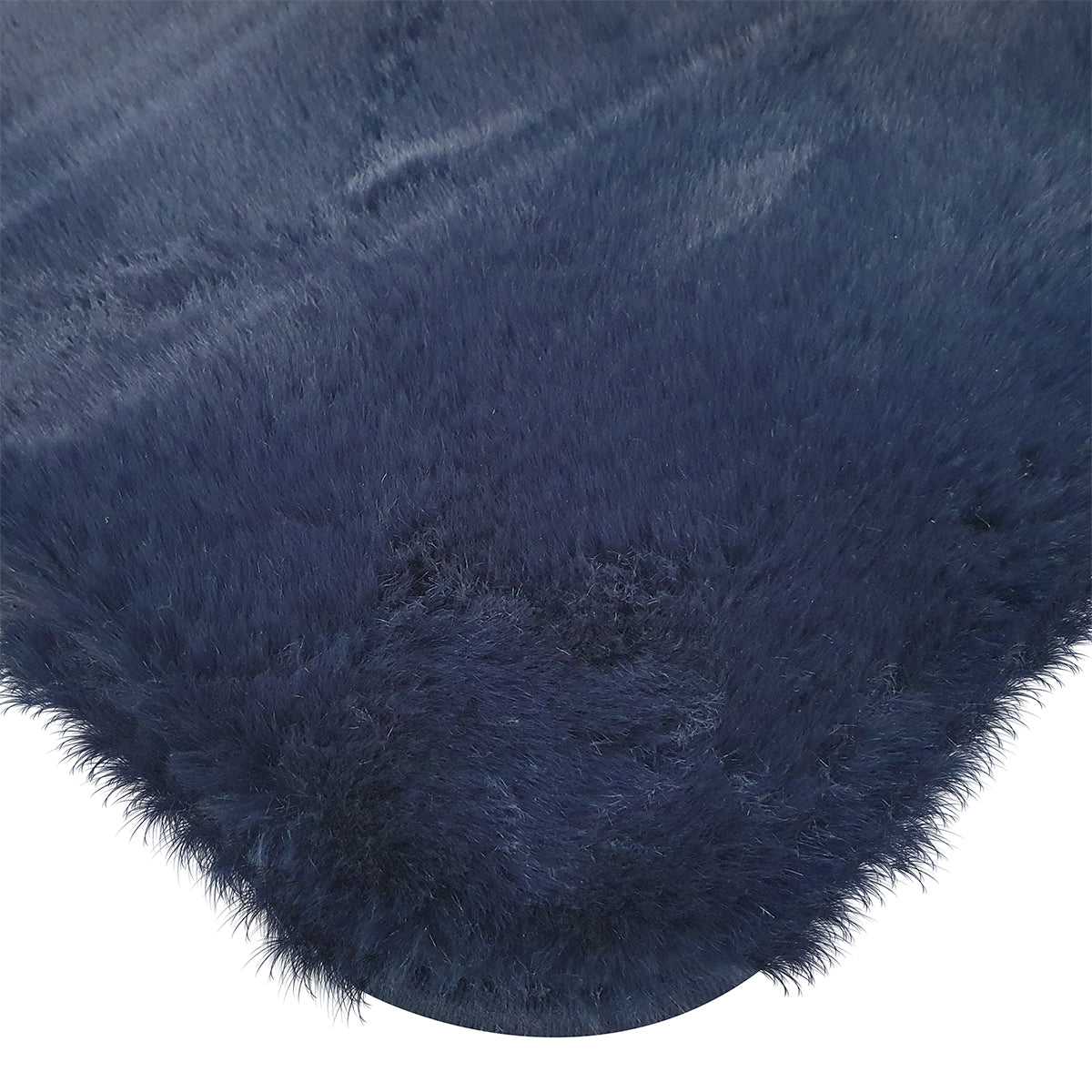 Tapete Pie de cama Rabbit Fur premium azul 60 cm x 100 cm
