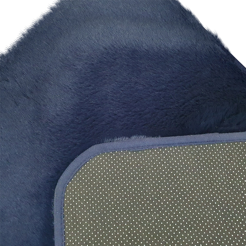 Tapete Pie de cama Rabbit Fur premium azul 60 cm x 100 cm