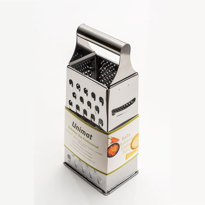 Rallador de Cocina 24x10.5x8 cm | Acero Inoxidable, Multiusos y Resistente